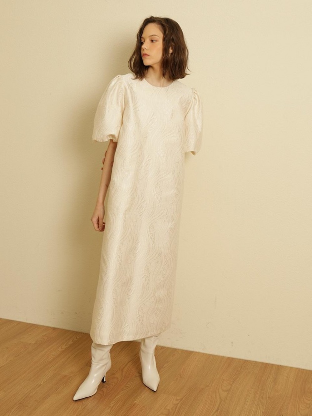 Tina Blossom Quilt White Dress